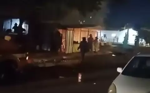 Local incendiado Afros.
