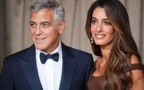 El actor estadounidense George Clooney y su esposa Amal Alamuddin Clooney.