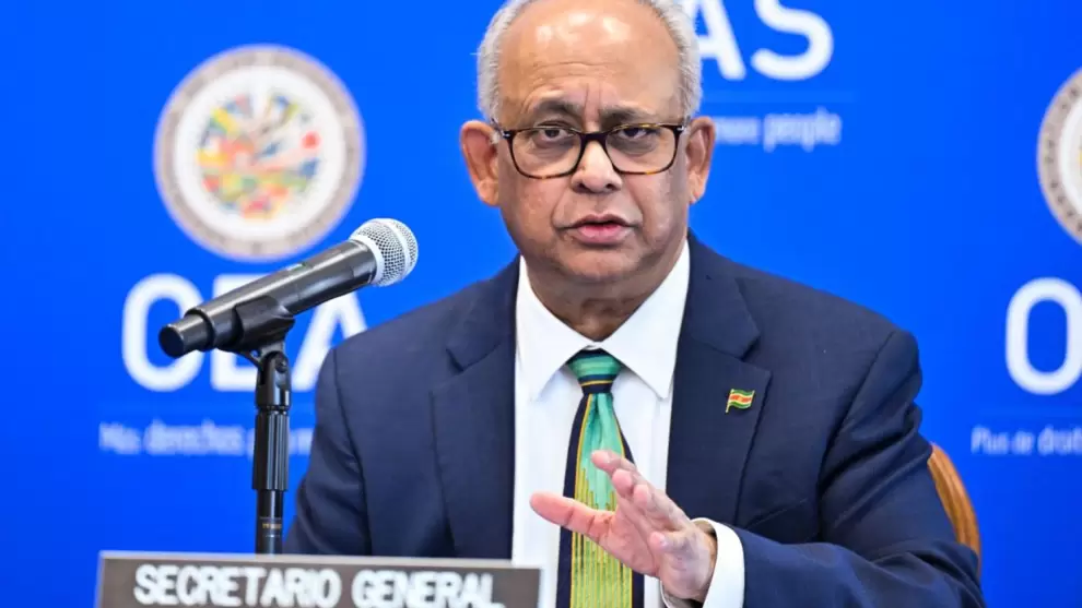 Secretario general de la OEA, Albert Ramdin.