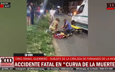 Accidente fatal en curva de la muerte.
