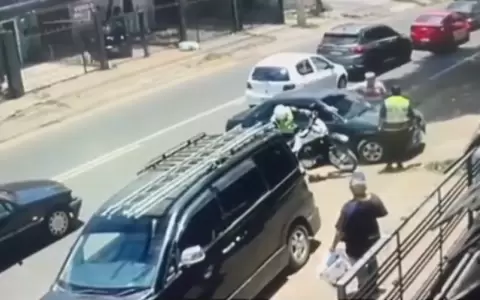 Accidente de tr�nsito en Luque.