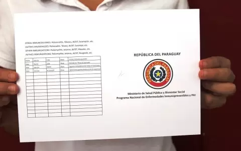 Certificado Internacional de Vacunaci�n contra la fiebre amarilla.