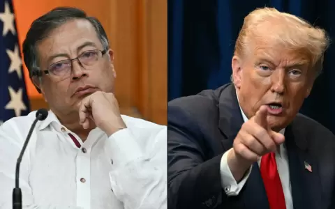 Gustavo Petro y Donald Trump.