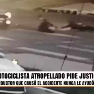 Motociclista atropellado por camioneta vinculada a Nelson Mora denuncia prepotencia y pide justicia