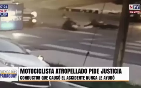 Motociclista pide justicia.
