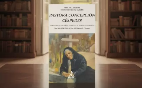 Tapa de "Pastora Concepci�n C�spedes", de Elsa Jara Vda. de Amarilla y el coautor Lucino Rodr�guez Baroffi.