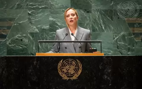 La primera ministra de Italia, Giorgia Meloni.