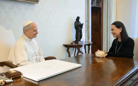 Papa Le�n XIV recibi� a Mar�a Corina Machado.