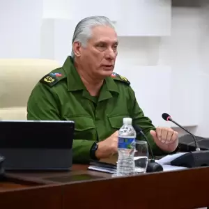 El presidente de Cuba, Miguel D�az-Canel.
