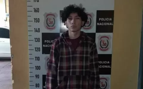 Joven de 19 a�os es aprehendido por exponerse frente a camiones en la Ruta PY02