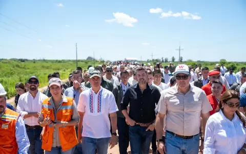 Presidente de la Rep�blica Santiago Pe�a junto a su vicepresidente Pedro Alliana.