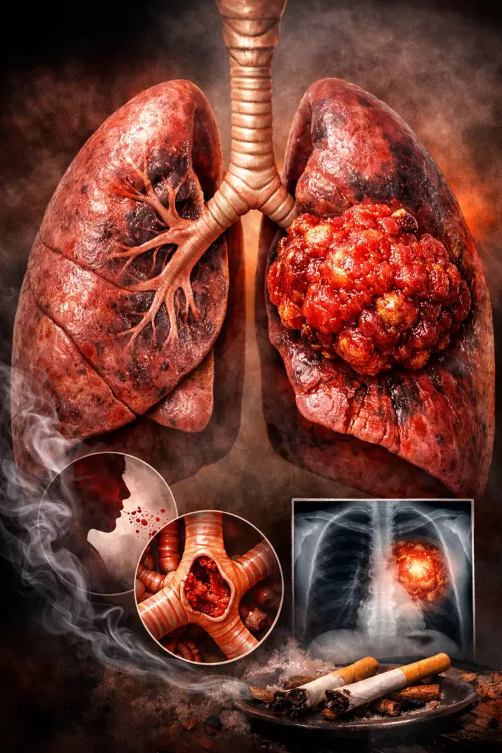 Cáncer de pulmón. Foto: ChatGPT