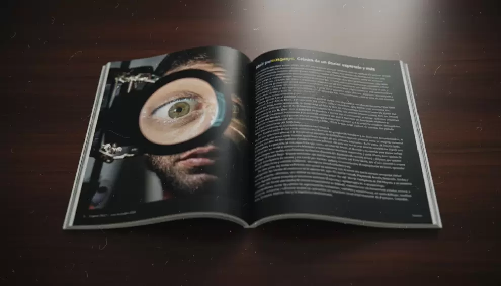 P�ginas de la edici�n presente de la revista "Conjunto".