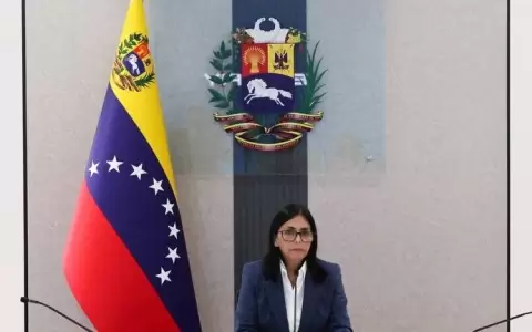 Delcy Rodr�guez, presidenta de Venezuela.