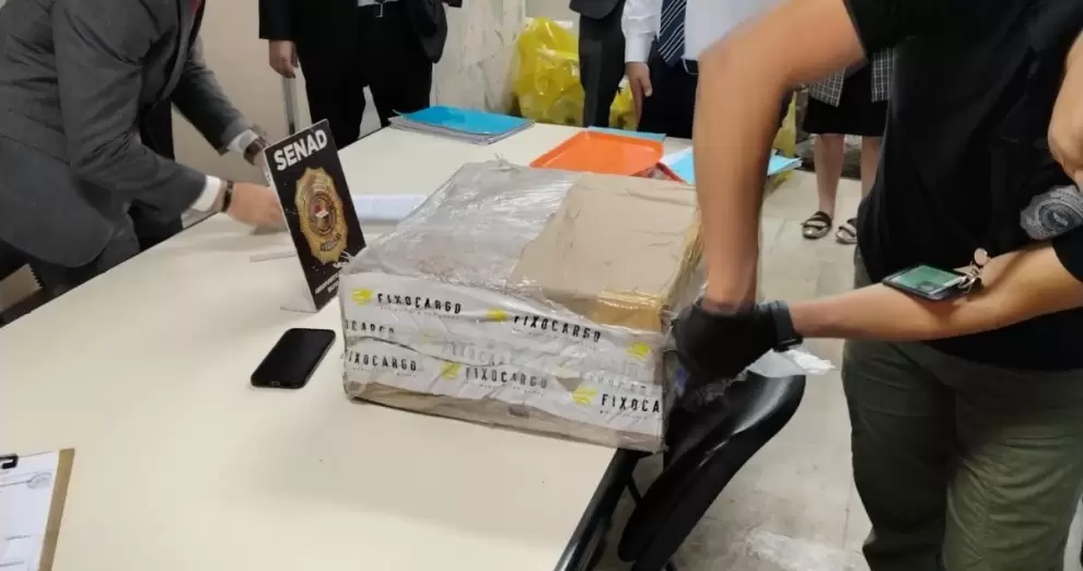 Droga "premium". SENAD intercepta cargamento a�reo de cannabis dentro de artefactos dom�sticos. Foto:Gentileza.