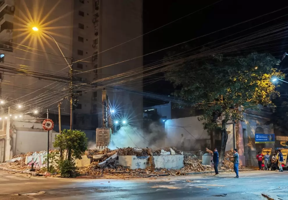 Casa después de la demolición. Cortesía