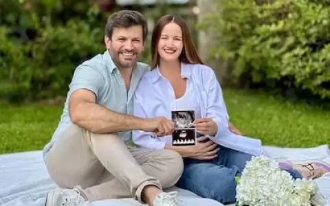 Soledad N��ez con su esposo.