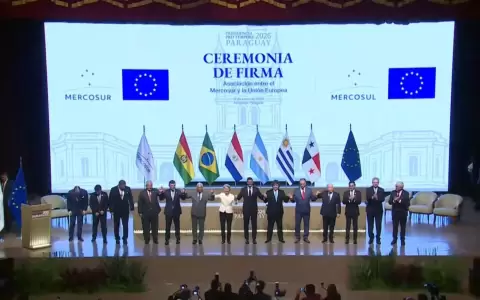 Firma de acuerdo entre Mercosur y la UE.