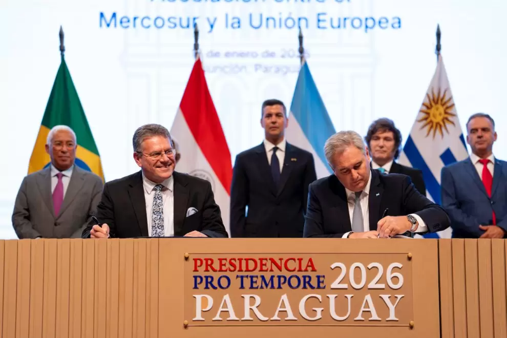 Firma del acuerdo entre el Mercosur y la Uni�n Europea en Asunci�n.
