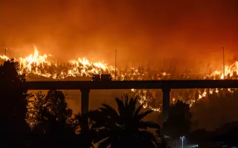 Incendio en Chile.
