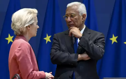 El presidente del Consejo Europeo, Ant�nio Costa, y la presidenta de la Comisi�n Europea, Ursula von der Leyen.