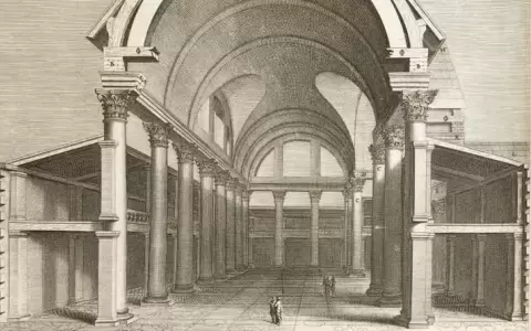 Plano de la Bas�lica de Vitruvio.