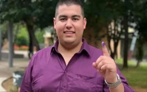 Natanael Mart�nez, precandidato a Intendentes de Ypan� por Honor Colorado.