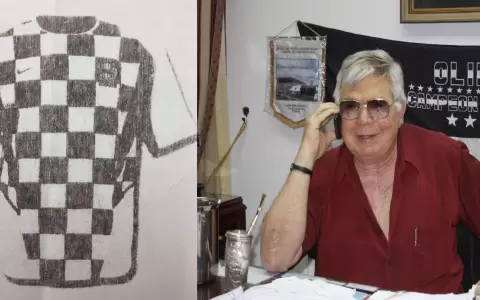 La historia detr�s de la nueva camiseta de Olimpia: un boceto de Osvaldo Dom�nguez Dibb