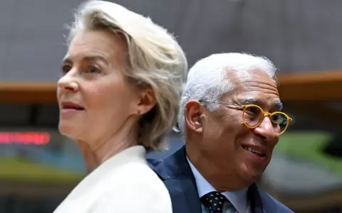 La presidenta de la Comisi�n Europea, Ursula von der Leyen, y el presidente del Consejo Europeo, Ant�nio Costa.