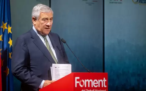 Ministro de exteriores de Italia, Antonio Tajani.