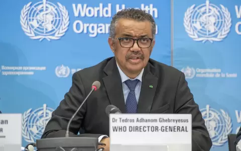 El director general de la Organizaci�n Mundial de la Salud (OMS), Tedros Adhanom Ghebreyesus,