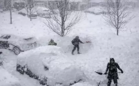 Tormenta de nieve en Estados Unidos.
