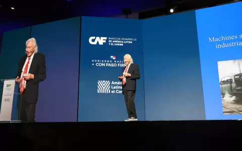 Michio Kaku ante el Foro Econ�mico Internacional Am�rica Latina y el Caribe 2026.