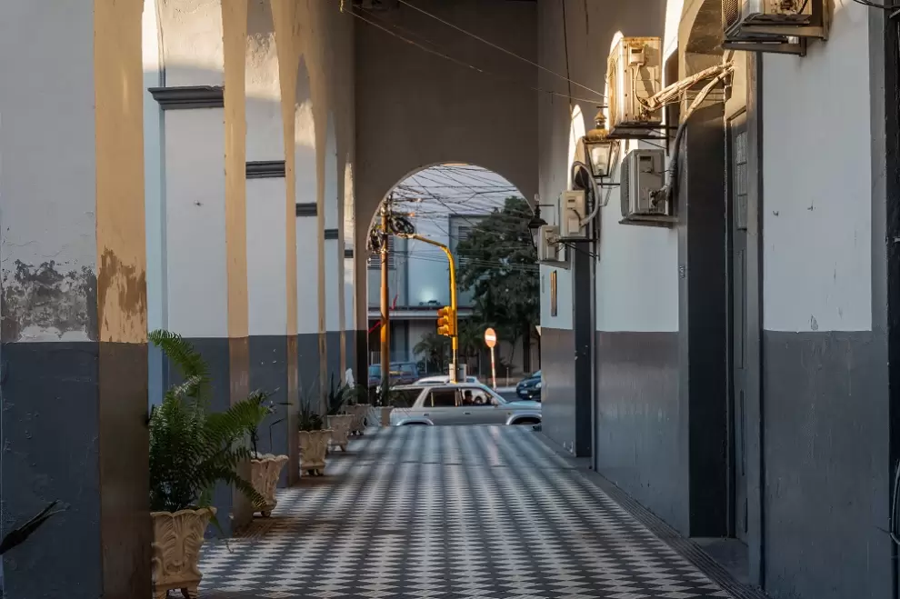 Corredor del edificio. Cortesía