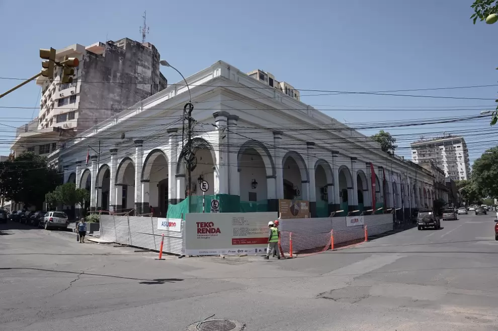 Inicio de las obras de restauración en La Recova. Cortesía