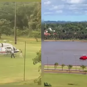 Imágenes en redes generan polémica por traslados en helicóptero de autoridades