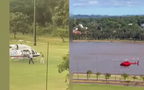 Helic�pteros utilizados por Pe�a y Gobernador de Guair�.