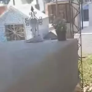 Ola de calor: panteón colapsa y provoca una situación insólita en un cementerio