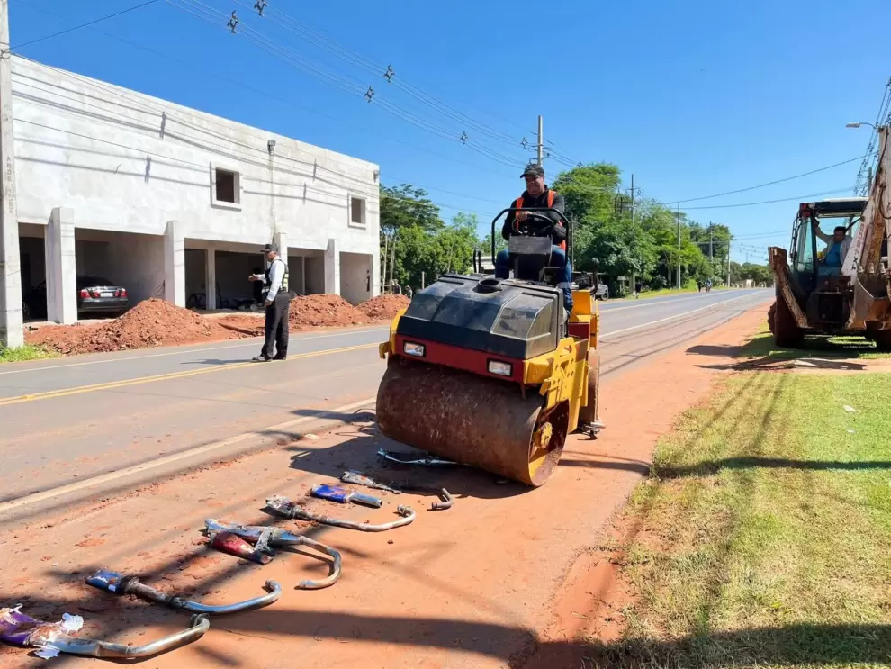 Municipalidad de Guarambar� destruye 45 roncadores incautados en operativos. Foto: Gentileza.