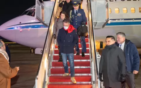 Gustavo Petro a su llegada a Washington, Estados Unidos para reunirse con Trump.