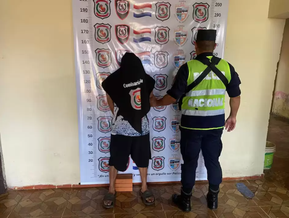 C�sar Rodolfo Morel Ben�tez, de 32 a�os ya fue detenido y posee antecedentes por violencia familiar y otros delitos menores. Foto: Gentileza.