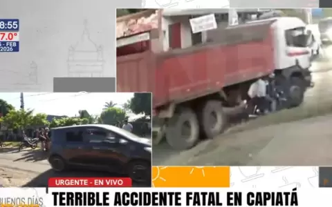 La v�ctima cay� al pavimento durante un presunto intento de adelantamiento y fue arrollada por el cami�n.