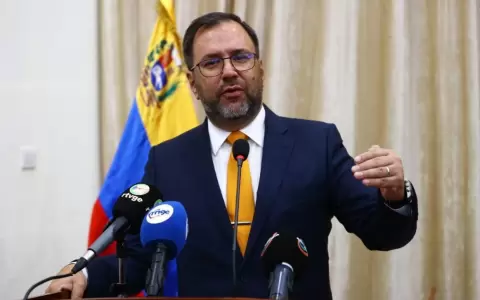 Yv�n Gil, ministro del Poder Popular para las Relaciones Exteriores de Venezuela.