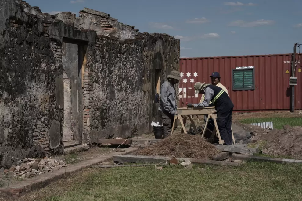 Inicio oficial de las obras de restauración y puesta en valor de la Estación de Tren de Ybytymí. Cortesía