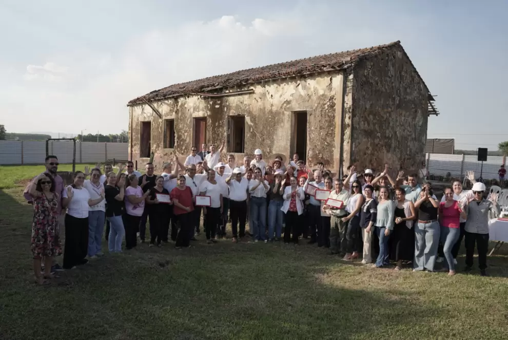 Inicio oficial de las obras de restauración y puesta en valor de la Estación de Tren de Ybytymí. Cortesía