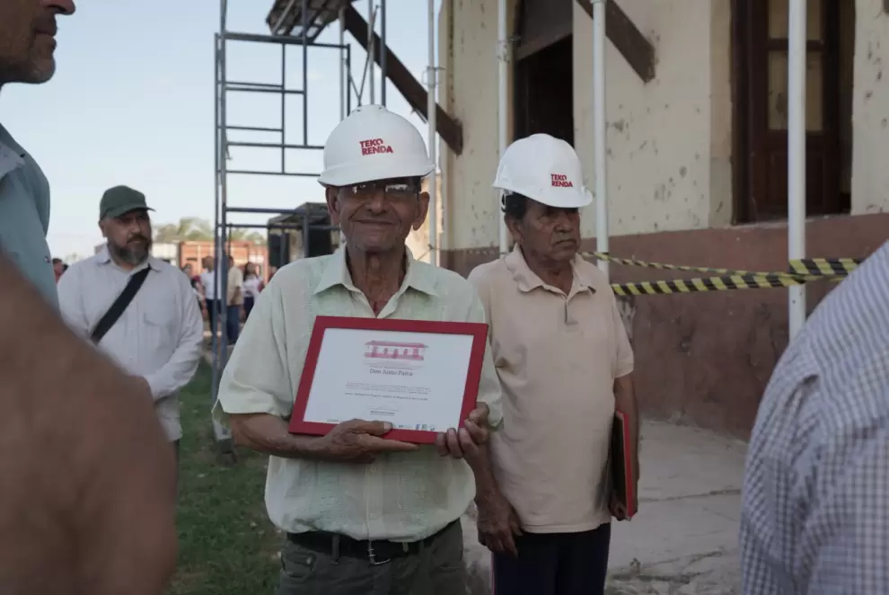 Inicio oficial de las obras de restauración y puesta en valor de la Estación de Tren de Ybytymí. Cortesía