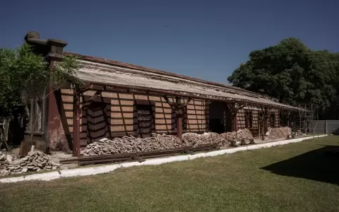 Inicio oficial de las obras de restauraci�n y puesta en valor de la Estaci�n de tren de San Salvador (Guair�).