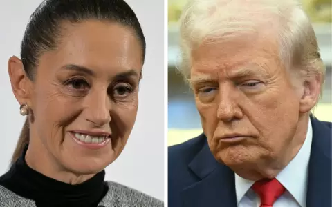 Claudia Sheinbaum, presidenta de M�xico y Donald Trump, presidente de los Estados Unidos.