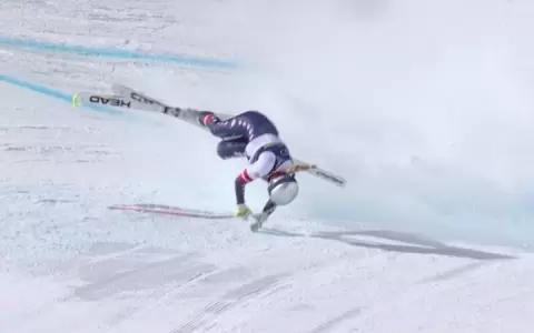 Ca�da de Vonn hiela la sangre en Mil�n-Cortina