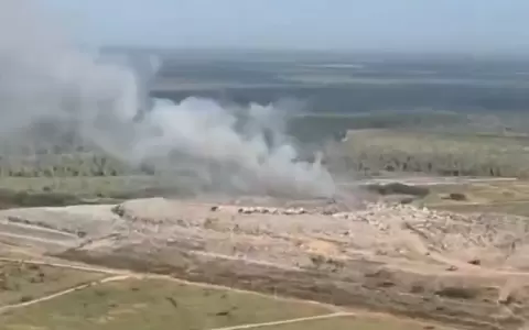 Incendio en un vertedero del barrio El Farol, en la ciudad de Remansito, departamento de Villa Hayes,